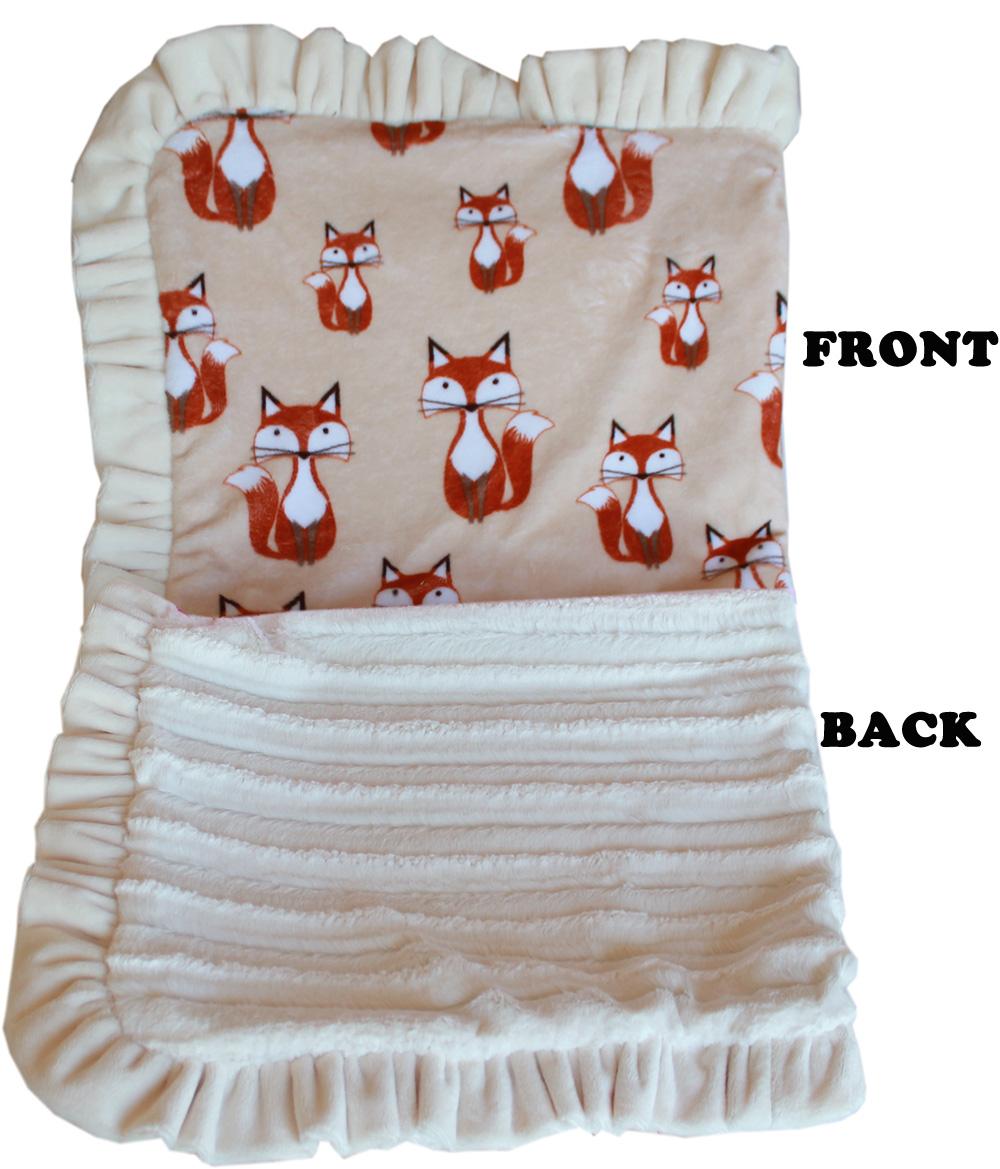 Luxurious Plush Pet Blanket Foxy Jumbo Size